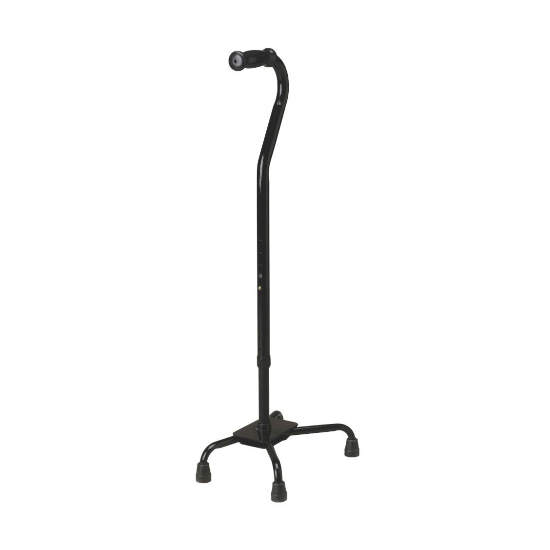 Medline Bariatric Quad Cane - Height Adjustable - 500 lb Capacity - Senior.com Quad Canes